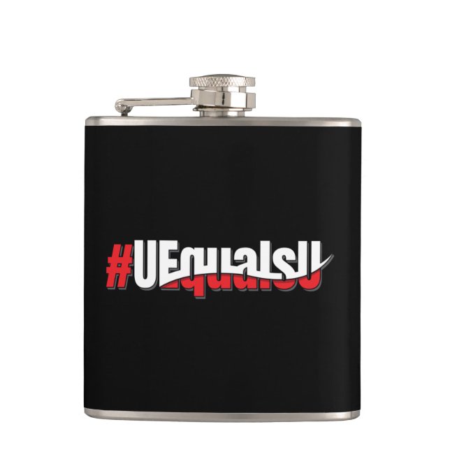 Petaca UEqualsU VIH Indetectable Arte no transmisible (Anverso)