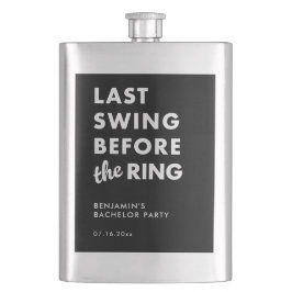 Petaca Último swing antes de la despedida de soltero mini