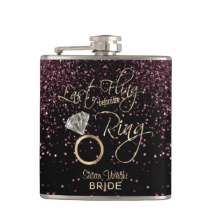 Petaca Último vuelo antes del anillo - oro Rosa