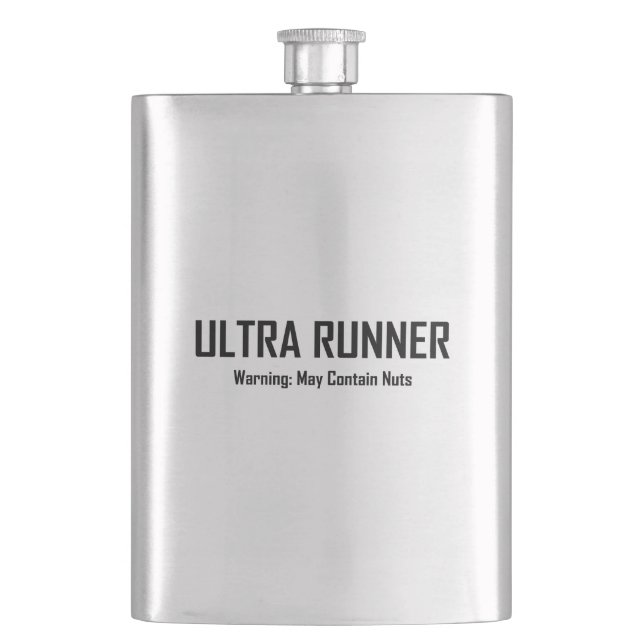 Petaca Ultra Runner, Advertencia Puede Contener Tuercas (Anverso)