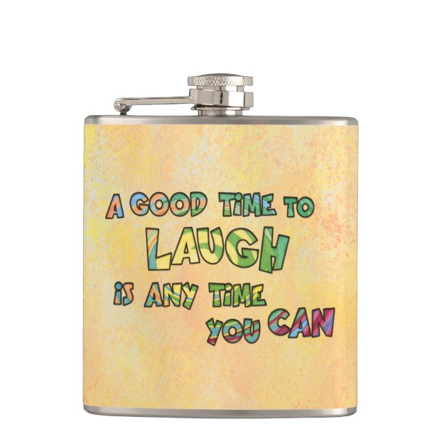 Petaca UN BUEN TiME PARA REÍR ES QUE TiME PUEDES (Anverso)