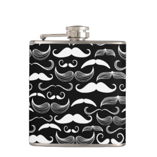 Petaca Un club de los caballeros. Modelo del bigote