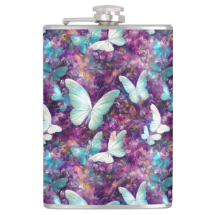 Petaca Un diseño de la serie de mariposas místicas 7