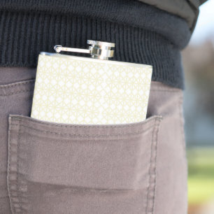 Petaca un fondo naranja y amarillo con puntos pequeños