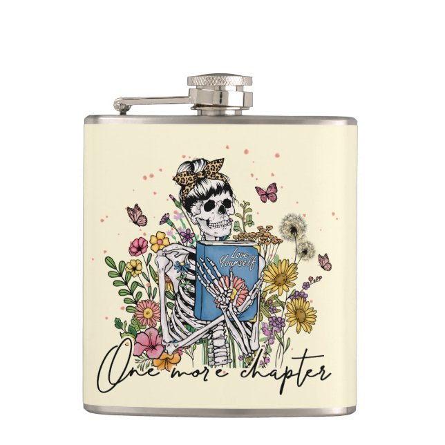 Petaca Un Skeleton floral más de capítulo (Anverso)