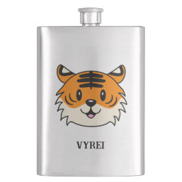 Petaca Un tigre Personalizado sonriente y agudo