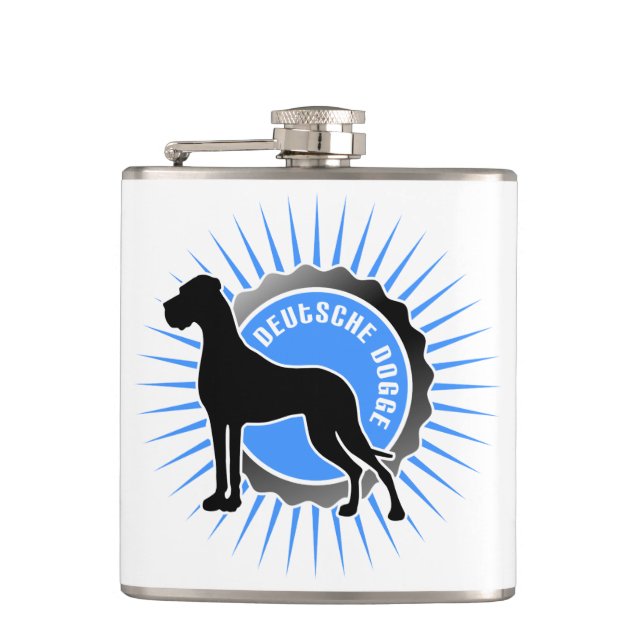 Petaca Und severo Schrift de Deutsche Doggem (Anverso)