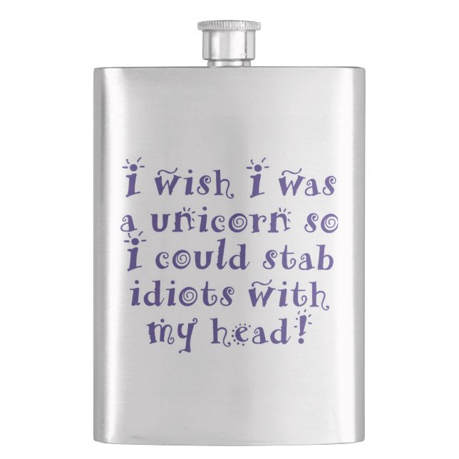 Petaca Unicorms_idiots (Anverso)