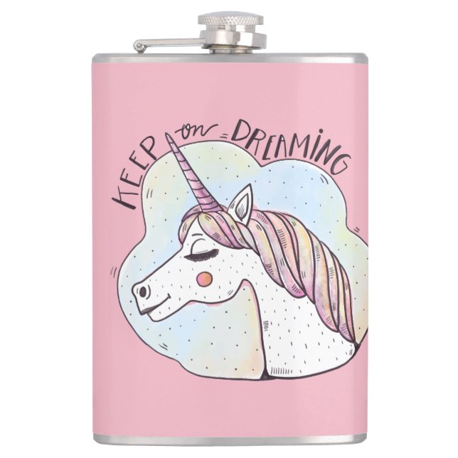 Petaca Unicornio Caprichoso Soñador (Anverso)