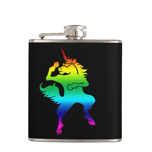 Petaca Unicornio fresco del baile (Anverso)