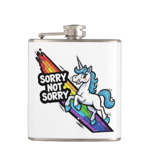 Petaca Unicornio Sorry not Sorry Frasco