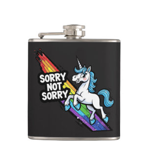 Petaca Unicornio Sorry not Sorry Frasco