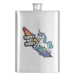 Petaca Unicornio Sorry not Sorry Frasco