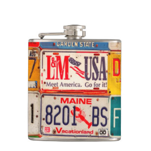 Petaca United States License Plates Art America