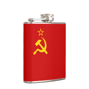 Petaca URSS Unión Soviética Comunista Hoja y Martillo