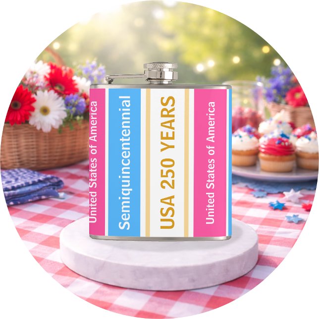 Petaca USA 250 Years Semiquincentennial Patriotic Stripes (Subido por el creador)