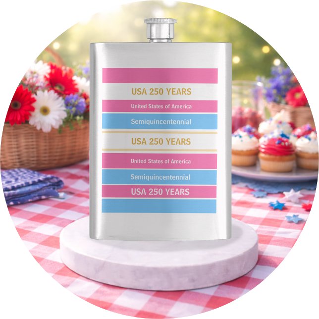 Petaca USA 250 Years Semiquincentennial Patriotic Stripes (Subido por el creador)