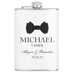 Petaca Usher Black Bow Tie