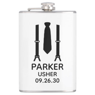 Petaca Usher Black Tie
