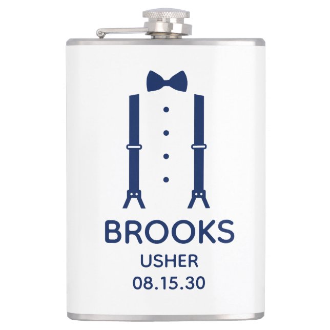 Petaca Usher Blue Bow Tie (Anverso)
