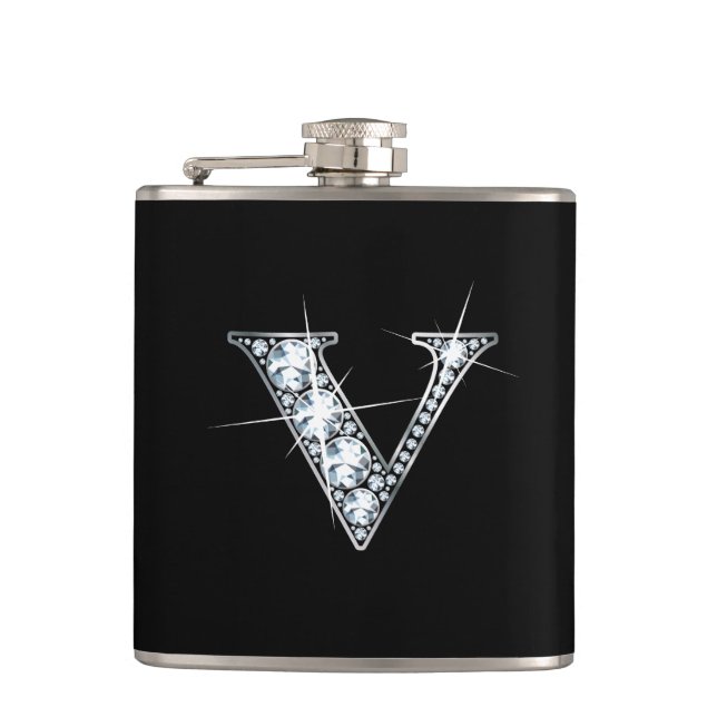 Petaca V "Diamond Bling" Flask (Anverso)