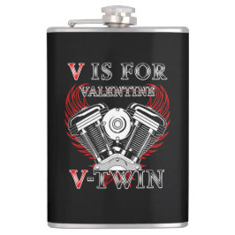 Petaca V is for Valentine, V-Twin Motorcycle. Biker