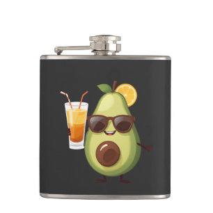 Petaca Vacaciones alegres y divertidas de aguacate Fruta 