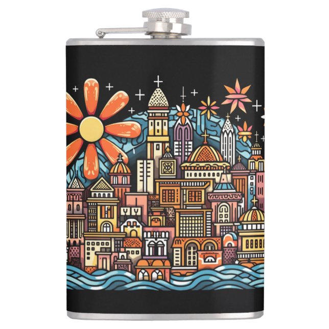 Petaca vacaciones en una isla (Anverso)