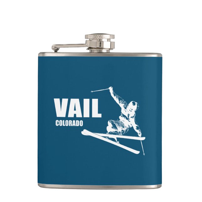 Petaca Vail Colorado Skier (Anverso)