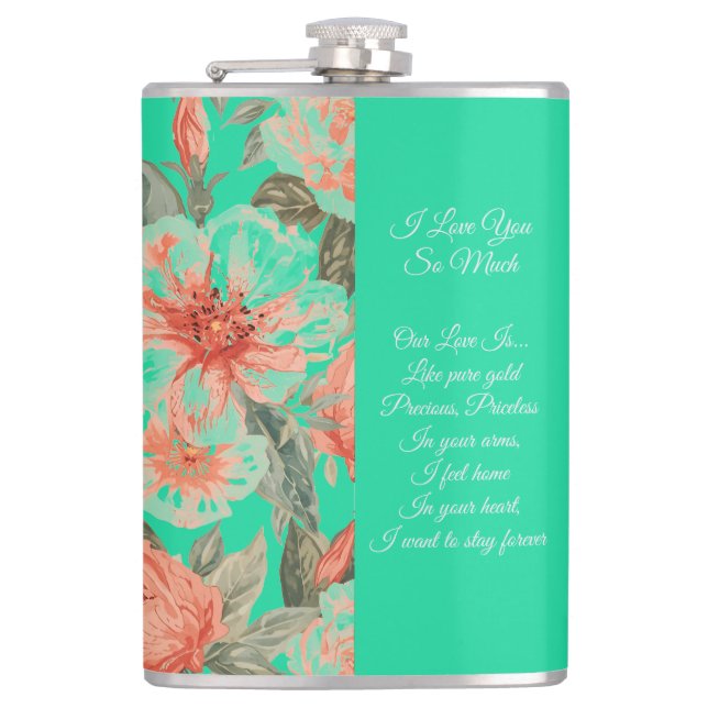 Petaca Valentines Day, I Love You So Much, Love Poem (Anverso)