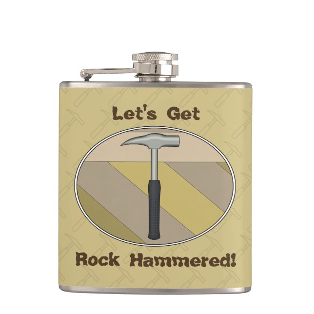 Petaca ¡Vamos a poner al rock Hammered! Logo (Anverso)