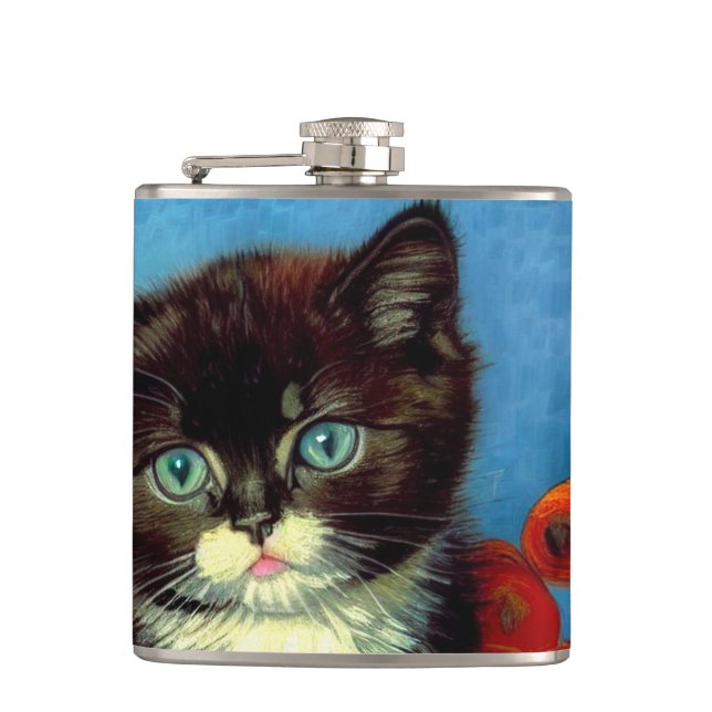 Petaca Van Gogh Tuxedo Cat (Anverso)