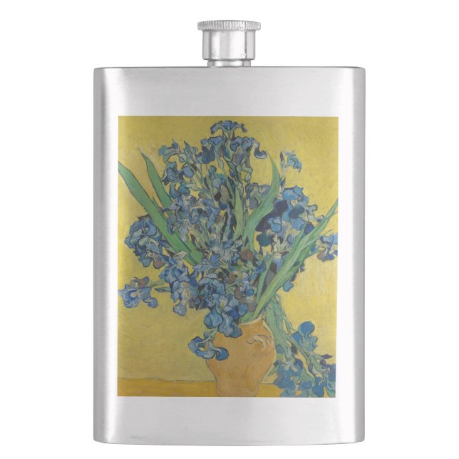 Petaca Van Gogh Vase con el impresionismo clásico irlandé (Anverso)