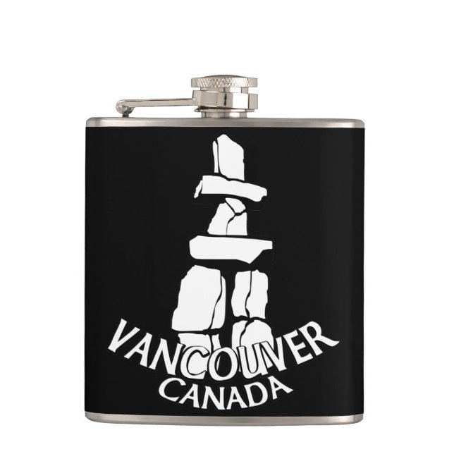 Petaca Vancouver Souvenir Flask Vancouver Landmark Gifts (Anverso)
