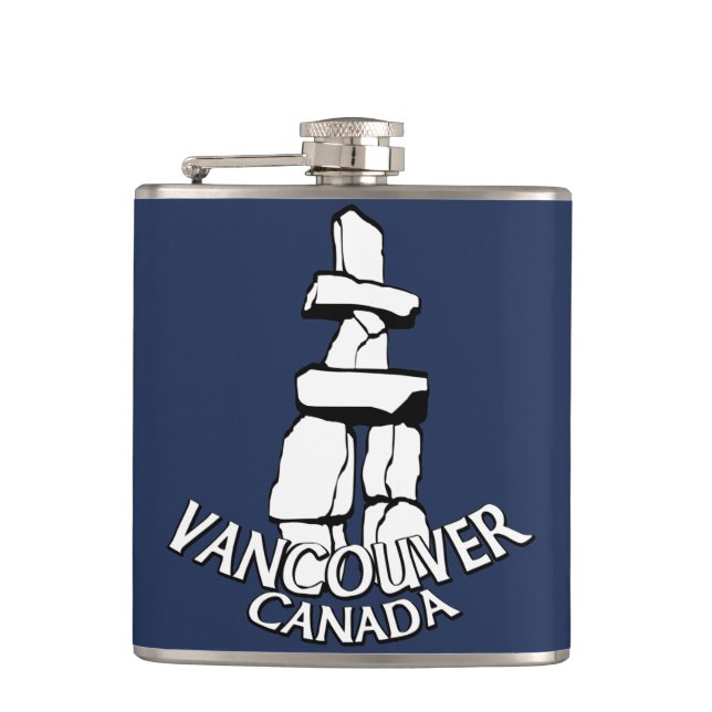 Petaca Vancouver Souvenir Flask Vancouver Landmark Gifts (Anverso)