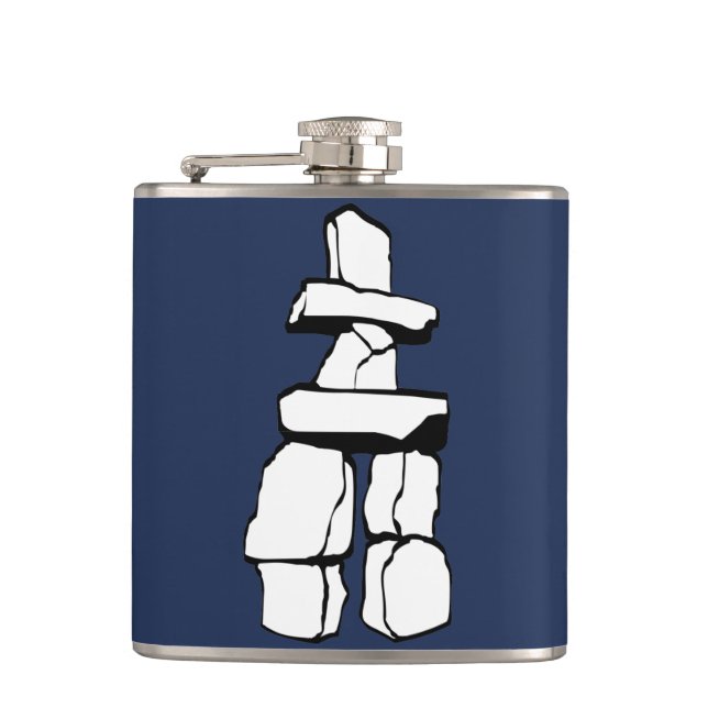 Petaca Vancouver Souvenir Flask Vancouver Regalos Inukshu (Anverso)