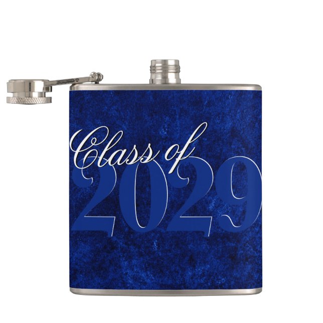 Petaca Velvet Grad | Grunge de tono de jewel azul zafiro (Abierto)