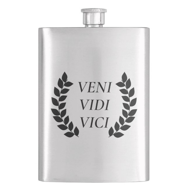 Petaca Veni Vidi Vici (Anverso)