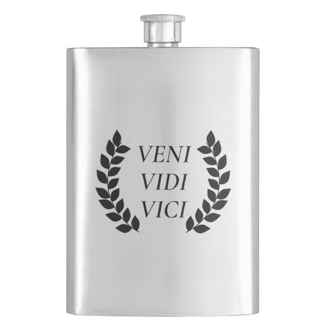 Petaca Veni Vidi Vici (Anverso)