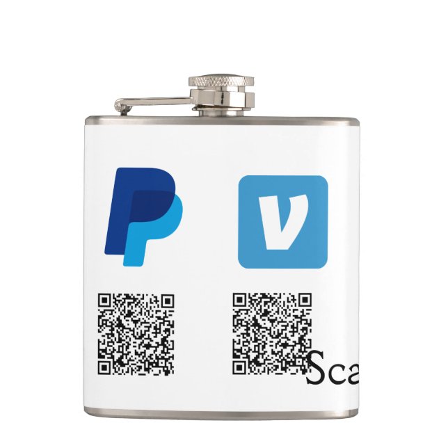 Petaca Venmo paypal scan to pay add q r code logo text na (Anverso)