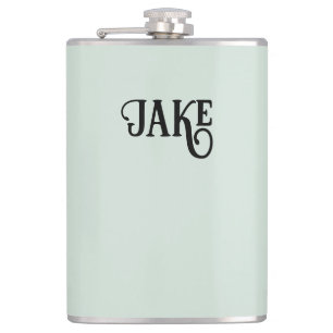 Petaca Verde azulado ligero personalizado