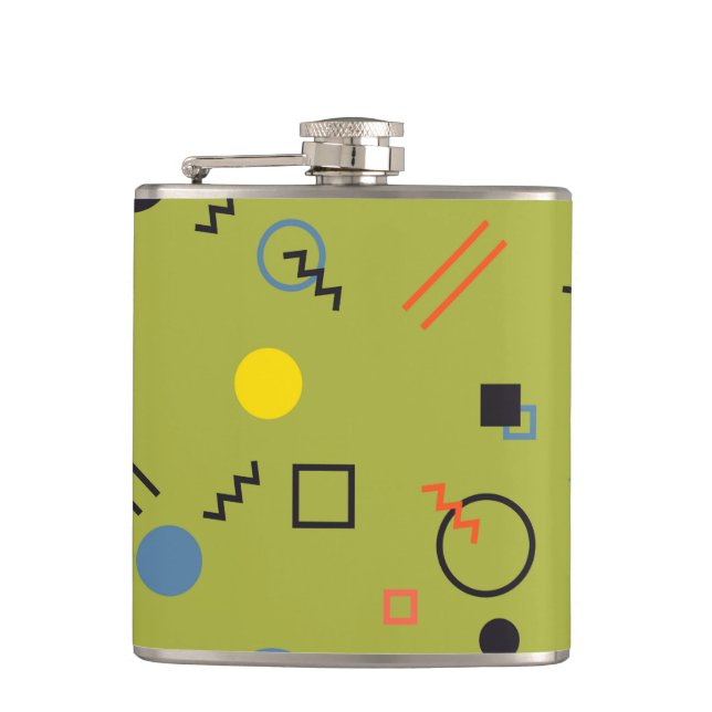 Petaca Verde, moderno, fresco, de moda, urbano,Patrón Mem (Anverso)