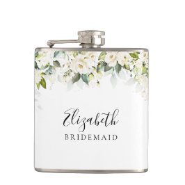 Petaca Verdor Roses Blancos Bridal Shower Flask