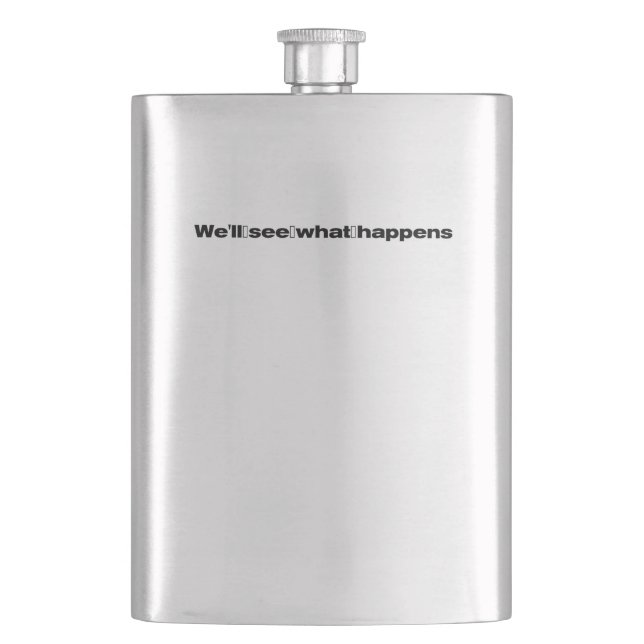 Petaca Veremos qué pasa con la cita del presidente Trump (Anverso)