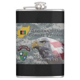 Petaca Veterano de combate afgano 75º Regimiento Ranger