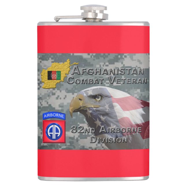 Petaca “Veterano de combate afgano” - División Aerotransp (Anverso)