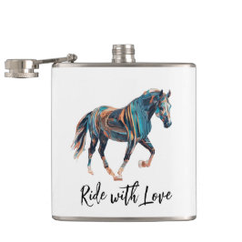 Petaca Viajar con amor Vinyl Wrapped Flask