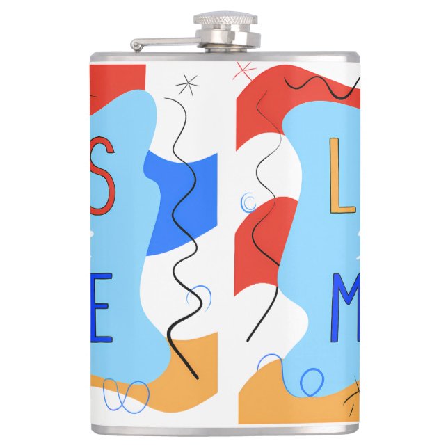 Petaca Vibrant "Less Is More" Abstract Graphic (Anverso)