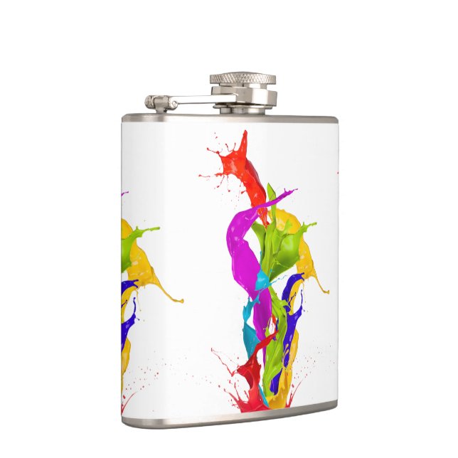 Petaca Vibrant Liquid Explosion: Abstract Paint Splash (Derecha)