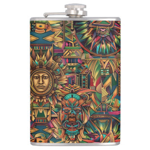 Petaca "Vibrante Emblema Histórico" De La Marina Etérea V